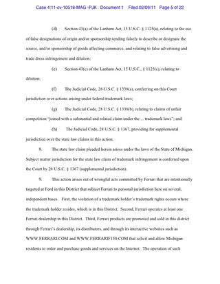Illustration for article titled Ford F-150 vs. Ferrari F150 Lawsuit